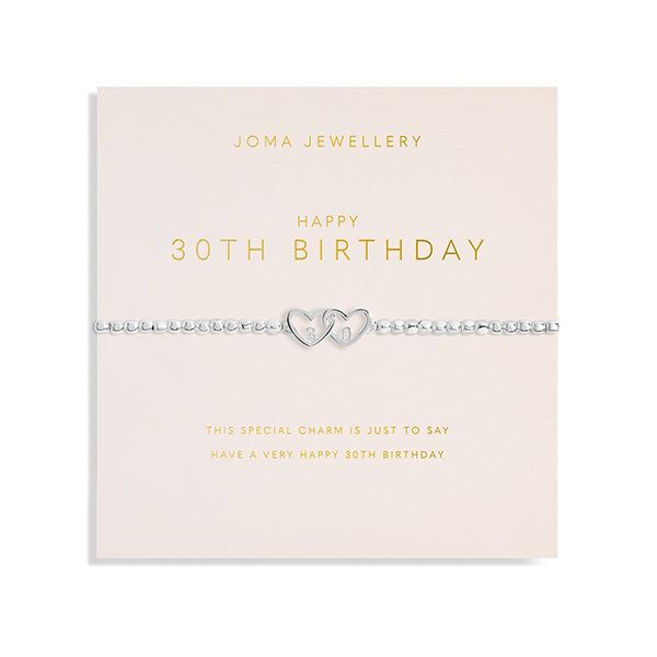 Joma Jewellery Braccialetto elasticizzato con scritta A Little Happy